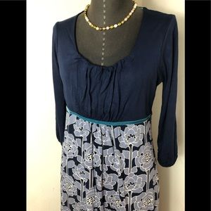 Boden 3/4 Sleeve  Floral Dress